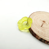 100pcs Resin Flowers Earring Part Beads for Jewelry Making