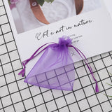 100pcs/lot Organza Bags Jewelry Packaging Wedding Birthday Pouches