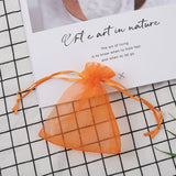 100pcs/lot Organza Bags Jewelry Packaging Wedding Birthday Pouches