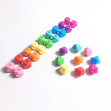 100pcs Mini Hexagon Silicone Beads Baby Teether BPA DIY Necklace
