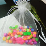 100pcs Organza Jewelry Bags & Pouches Drawstring Bags Gift Packaging Bags