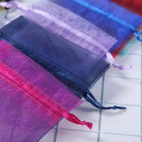 100pcs Organza Jewelry Bags & Pouches Drawstring Bags Gift Packaging Bags