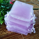 100pcs Organza Jewelry Bags & Pouches Drawstring Bags Gift Packaging Bags