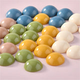 100pcs 12mm Print Geometry Resin Beads DIY Jewelry Earring Accessory