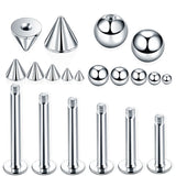 100pcs Steel Spike Balls Piercing Replacement