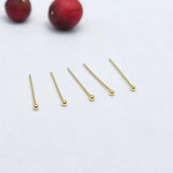 100pcs 1mm 925 Sterling Silver Mini Ball Nose Studs Tiny Nose pin