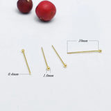 100pcs 1mm 925 Sterling Silver Mini Ball Nose Studs Tiny Nose pin