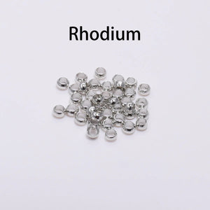100pcs Antique Bronze Ball Plunger Bead Crimps for Jewelry Making