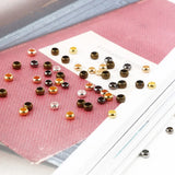 100pcs Antique Bronze Ball Plunger Bead Crimps for Jewelry Making