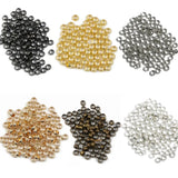 100pcs Antique Bronze Ball Plunger Bead Crimps for Jewelry Making