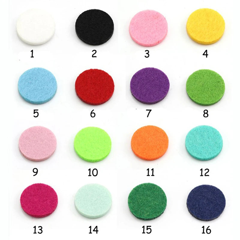 100pcs 22mm Oil Diffuser PADS for 30mm Locket