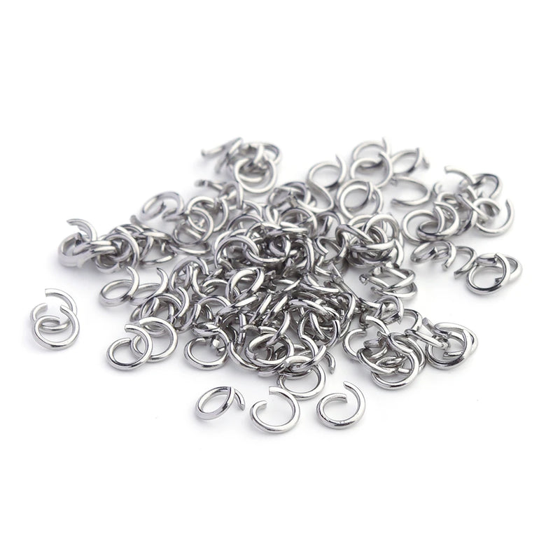 100pcs Stainless Steel Jump Rings for DIY Jewelry Making