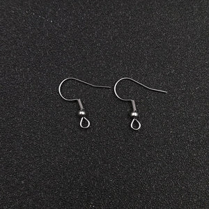 100pcs 316L Stainless Steel Ear Wires Earrings Hook for DIY Jewelry
