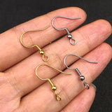100pcs 316L Stainless Steel Ear Wires Earrings Hook for DIY Jewelry
