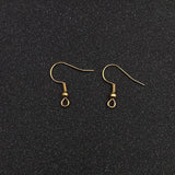 100pcs 316L Stainless Steel Ear Wires Earrings Hook for DIY Jewelry