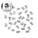 100pcs 316L Stainless Steel Ear Nut 6x4.5mm Earring Backs