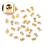 100pcs 316L Stainless Steel Ear Nut 6x4.5mm Earring Backs