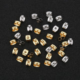 100pcs 316L Stainless Steel Ear Nut 6x4.5mm Earring Backs