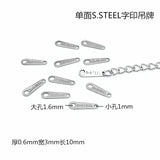 100pcs 316L Stainless Steel Engraved Oval Charm Pendant DIY Jewelry Findings