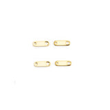 100pcs 316L Stainless Steel Engraved Oval Charm Pendant DIY Jewelry Findings