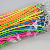 100pcs Mixed Adjustable Braided PU Leather Rope Bracelet Cord DIY Jewelry Making