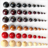 100pcs Wooden Beads for Jewelry Making - Round Loose