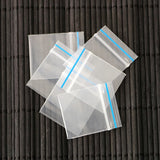100pcs 4x5cm PE Transparent Plastic Gift Bags For Jewelry Ziplock