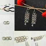 100pcs Stainless Steel Double Jump Rings For DIY Key Rings Connectors
