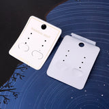100pcs Jewelry Earrings Paper Cards 5*4cm Stud Earring Display Hanger Card Tag