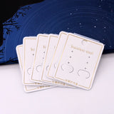100pcs Jewelry Earrings Paper Cards 5*4cm Stud Earring Display Hanger Card Tag