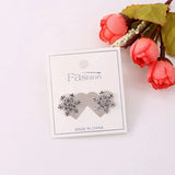 100pcs/lot 5*5.7cm Love Heart PVC Cards for Jewelry Display