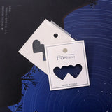 100pcs/lot 5*5.7cm Love Heart PVC Cards for Jewelry Display