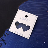 100pcs/lot 5*5.7cm Love Heart PVC Cards for Jewelry Display