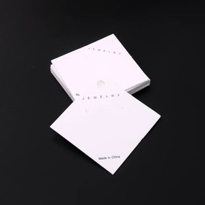 100pcs Rhombus Earrings Display Cards 5.5x5.5cm