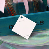 100pcs Rhombus Earrings Display Cards 5.5x5.5cm