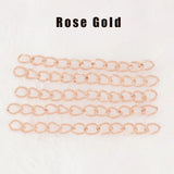 100pcs 70mm Necklace Extension Chain Bulk DIY Jewelry Making Findings