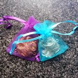 100pcs/lot Organza Gift Bags Jewelry Packing Drawable Yarn Bags