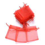 100pcs 5x7cm 7x9cm Organza Bags Jewelry Packaging Wedding Candy Pouches