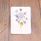 100pcs Colorful Cardboard Earring Studs Jewelry Display Cards