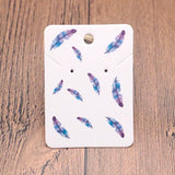 100pcs Colorful Cardboard Earring Studs Jewelry Display Cards