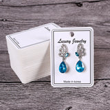 100pcs Colorful Cardboard Earring Studs Jewelry Display Cards