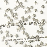 100pcs 6*3mm Silver Star Spacer Beads Jewelry Making DIY