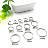 100pcs 6-20mm Stainless Steel Jump Rings for Jewelry