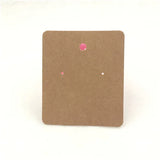 100pcs Colorful Blank Earring Cards 7*6cm Jewelry Packaging Labels