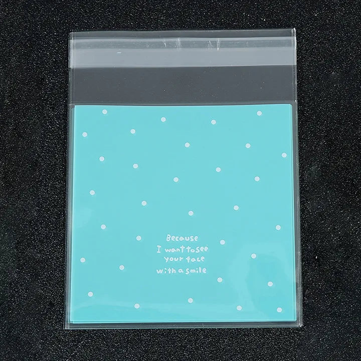 100pcs 7x7cm/10x10cm Plastic Jewelry Bags For Food Rings Earrings Candy