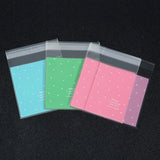 100pcs 7x7cm/10x10cm Plastic Jewelry Bags For Food Rings Earrings Candy