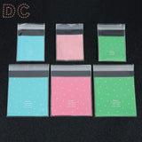 100pcs 7x7cm/10x10cm Plastic Jewelry Bags For Food Rings Earrings Candy