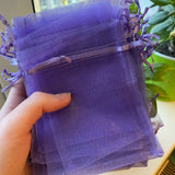 100pcs/lot Small Organza Bags Jewelry Packaging Candy Wedding Christmas Pouches