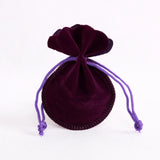 100pcs 7x9cm Velvet Drawstring Jewelry Pouches - 10 Colors