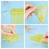 100pcs Organza Jewelry Bags Drawstring Pouch 7x9cm Jewelry Packaging